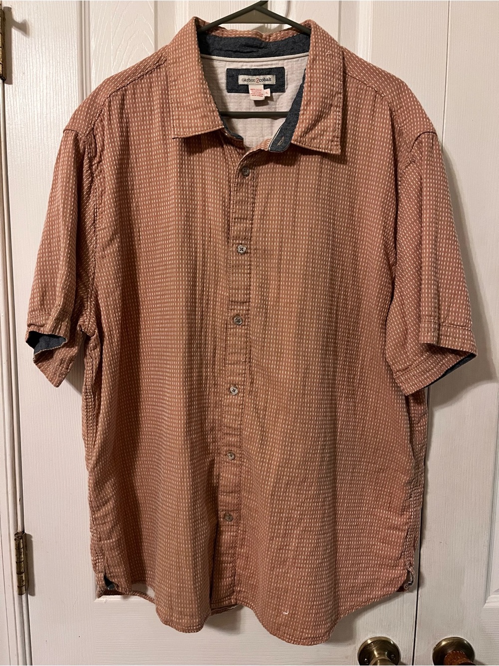 Carbon2Cobalt Men’s XL Short Sleeved Button Down